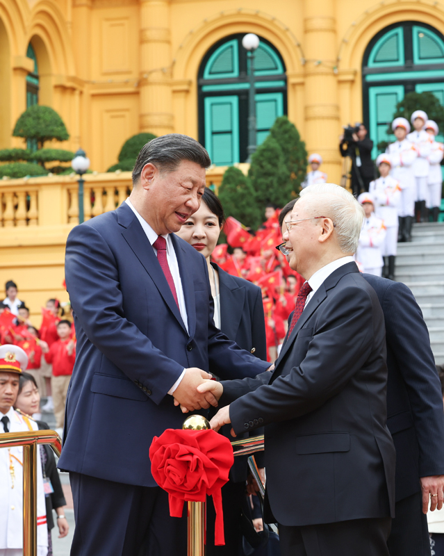 习近平同越共中央总书记阮富仲举行会谈「相关图片」