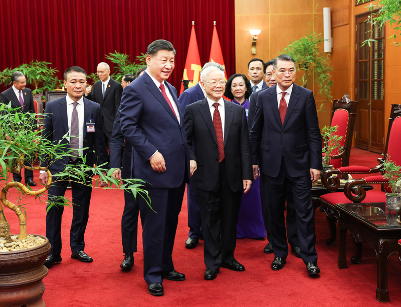 习近平同越共中央总书记阮富仲举行会谈「相关图片」